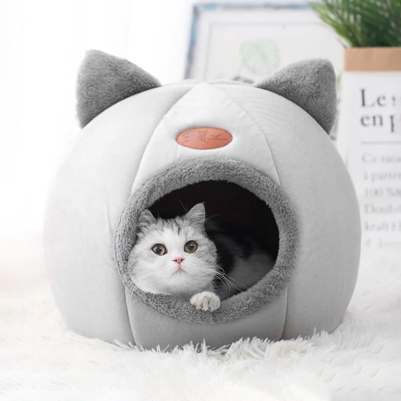 Lit de chat confortable et chaud pour l’hiver, idéal pour siestes