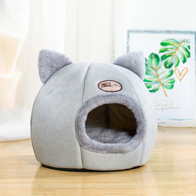 Lit de chat confortable et chaud pour l’hiver, idéal pour siestes