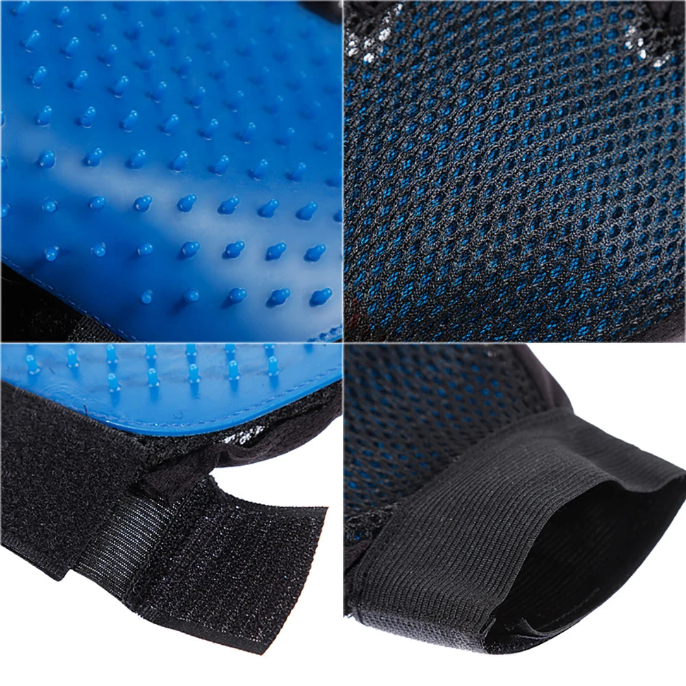 Gants pour enlever les poils d'animaux, massage pour chats