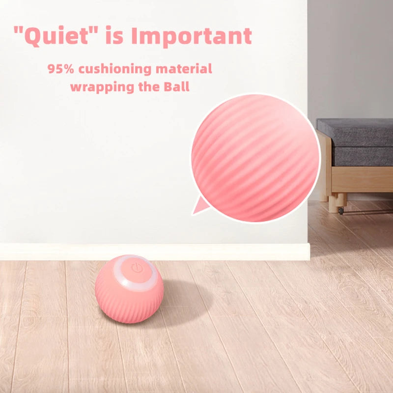 Balle électrique pour chat, jouet intelligent et interactif